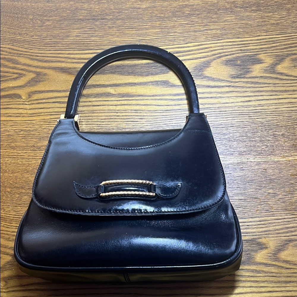 ❤️Gucci Black Leather Handbag